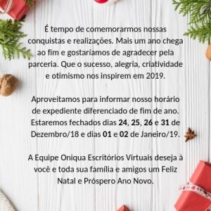 Expediente 2018 - Oniqua Escritórios Virtuais
